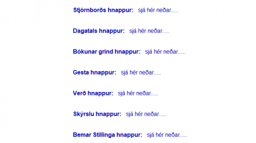 Margir möguleikar